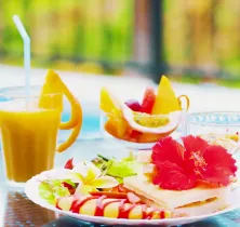 写真：朝食